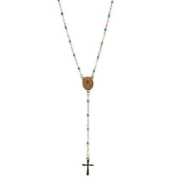 COLLAR ROSARY GREEN