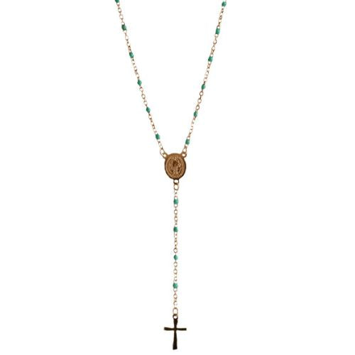BF COLLAR ROSARY GREEN