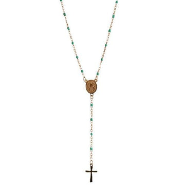 BF COLLAR ROSARY GREEN